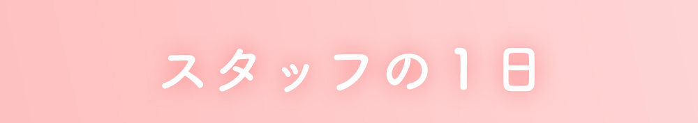 スタッフの1日