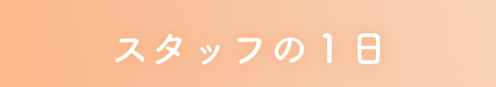 スタッフの1日